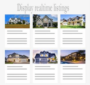 Display real time listings